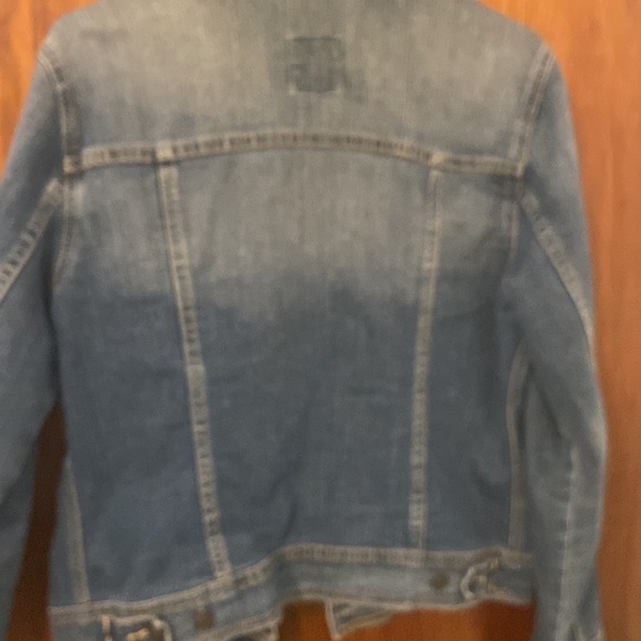 Old Navy Blue Jeans Womens 100% Cotton Denim Jacket Medium Wash Size Large - Picture 3 of 3